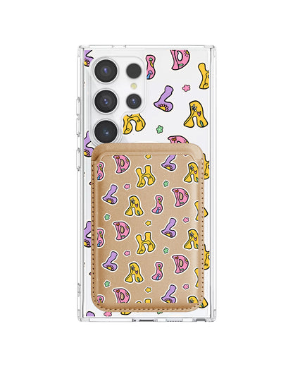 Android Magnetic Wallet Case - Playful Monogram 7.0