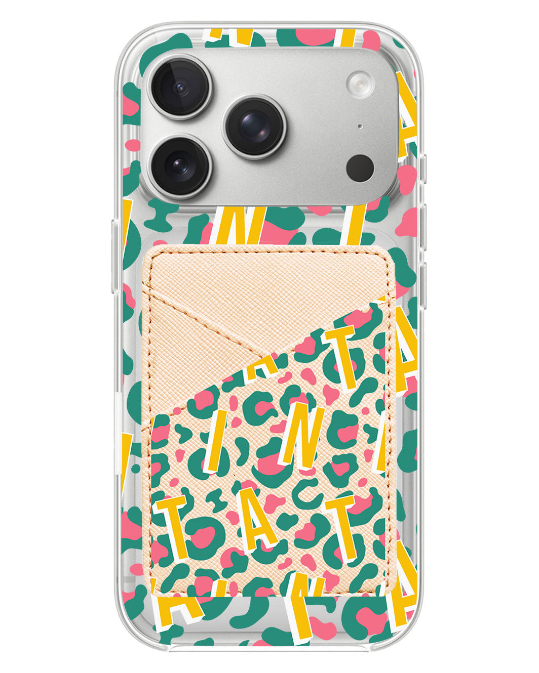 iPhone Phone Wallet Case - Leopard Monogram 4.0