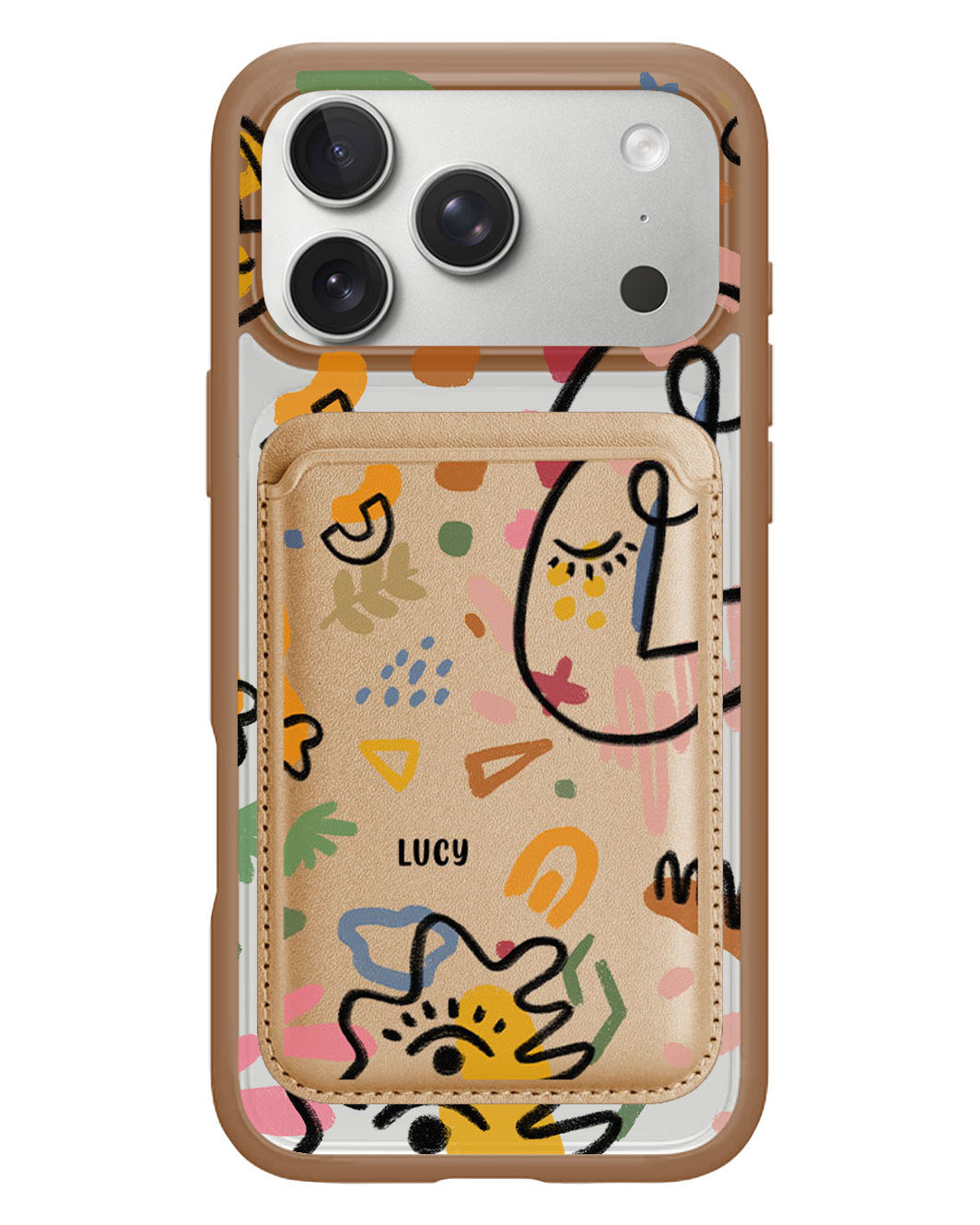 iPhone Magnetic Wallet Case - Abstract 5.0