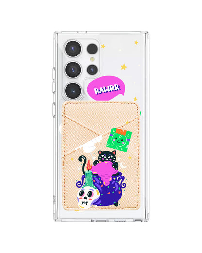 Android Phone Wallet Case - Cat Monster