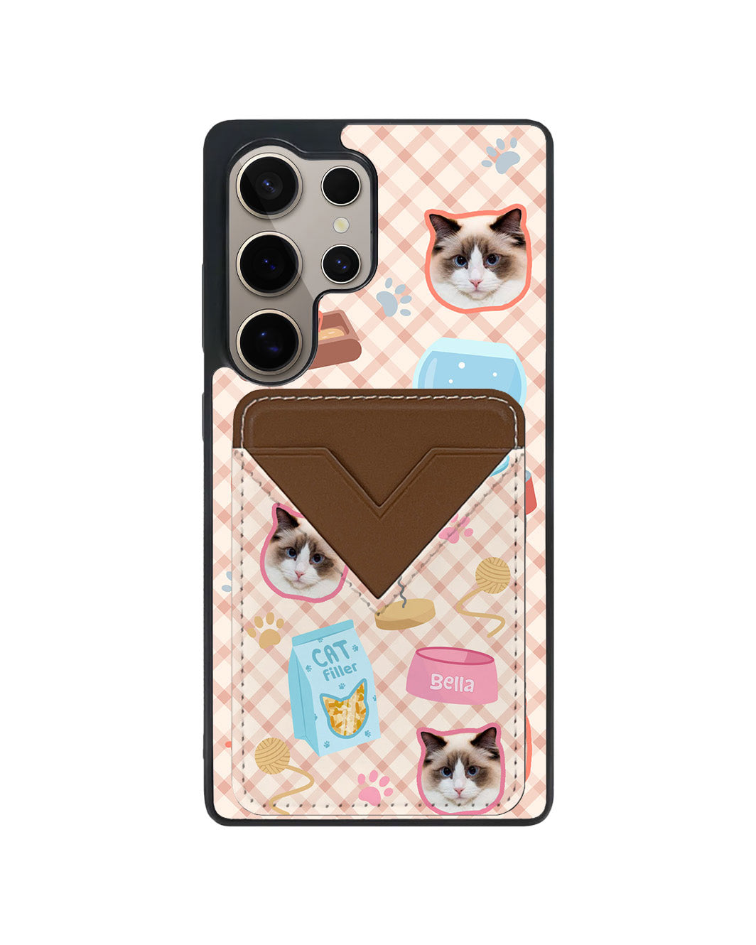 Android Avant Wallet Case - Pet Grid Kitty Cozy Corner