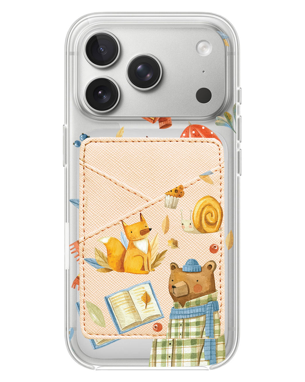iPhone Phone Wallet Case - Bear & Fox