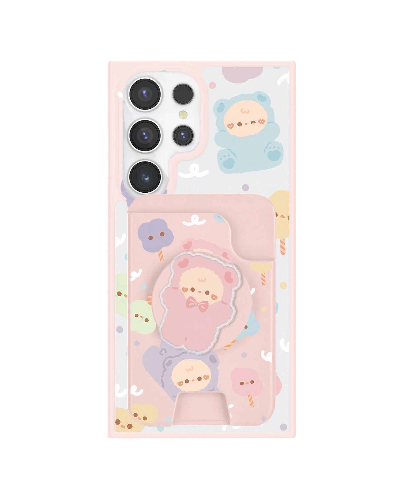 Android Magpop Wallet - Cotton Teddy