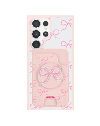 Android Magpop Wallet - Coquette Pink Bow