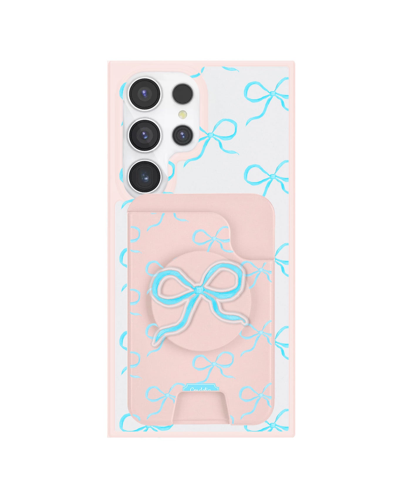 Android Magpop Wallet - Coquette Blue Bow