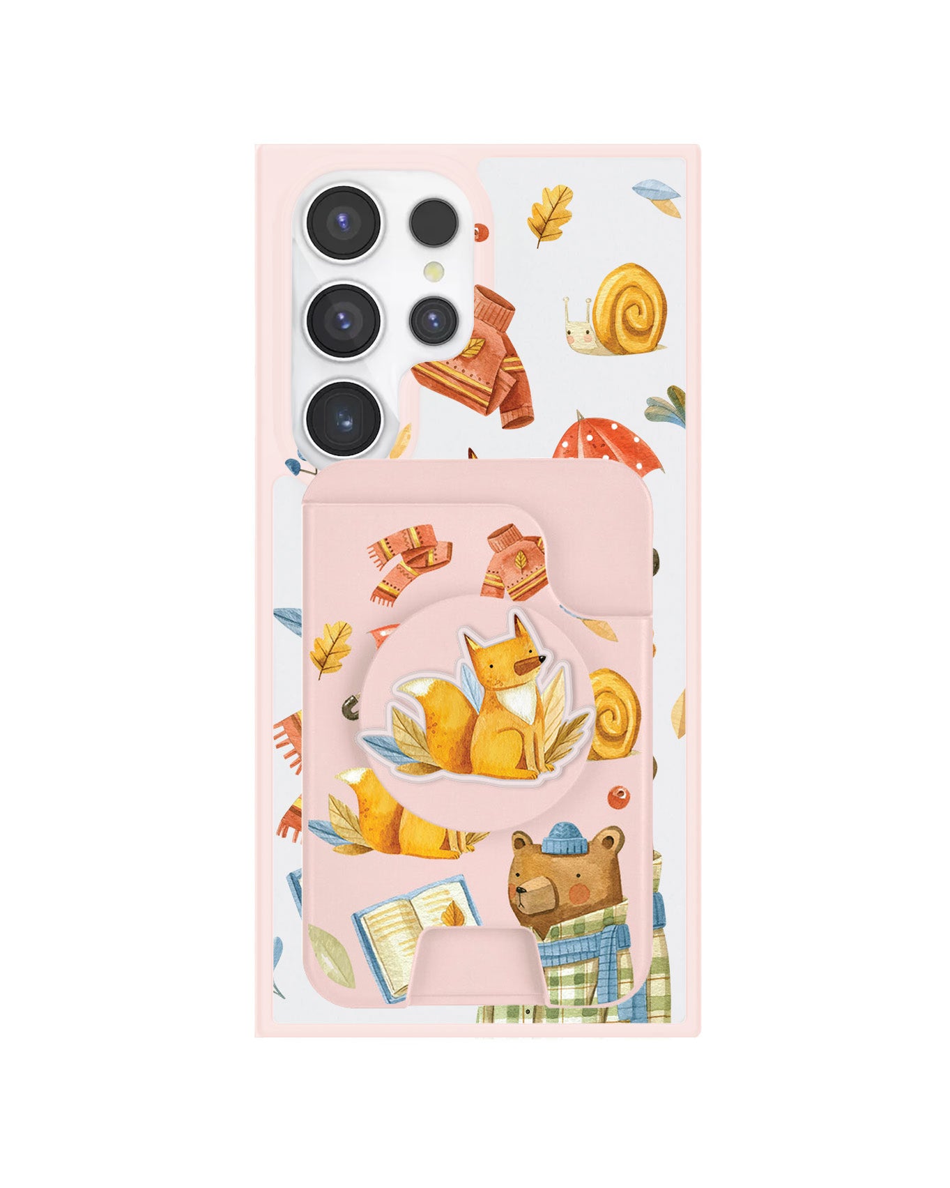 Android Magpop Wallet - Bear & Fox