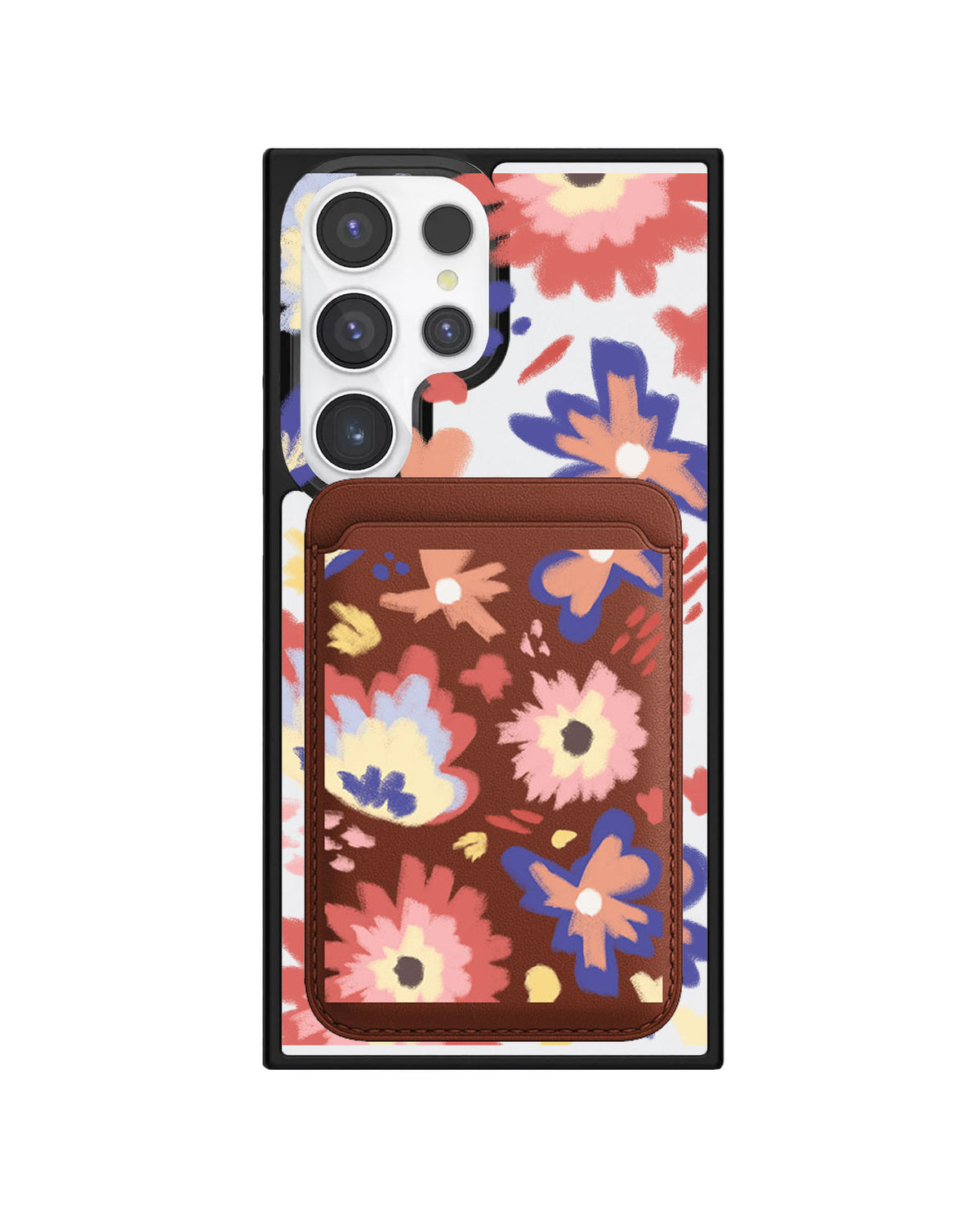 Android Magnetic Wallet Case - Flower Lovers