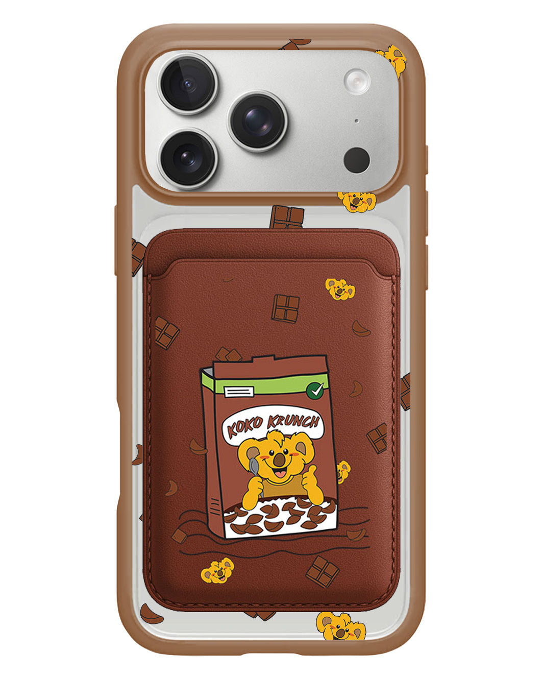 iPhone Magnetic Wallet Case - Choco Cereal