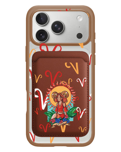 iPhone Magnetic Wallet Case - Aries