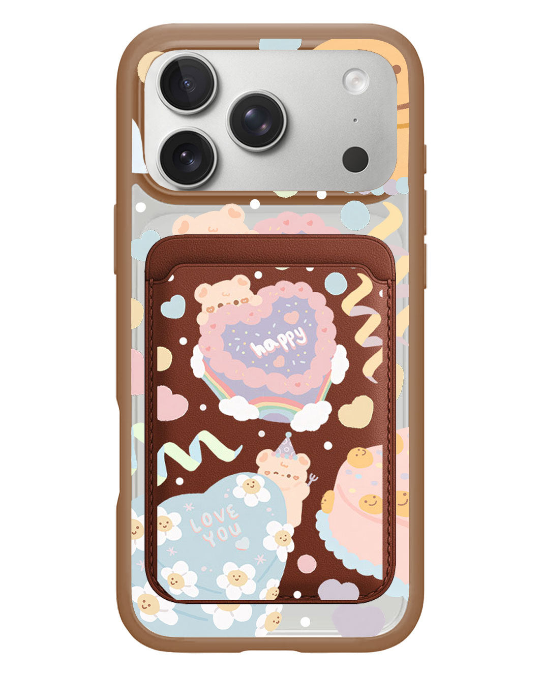 iPhone Magnetic Wallet Case - Cake Party