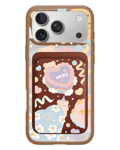 iPhone Magnetic Wallet Case - Cake Party
