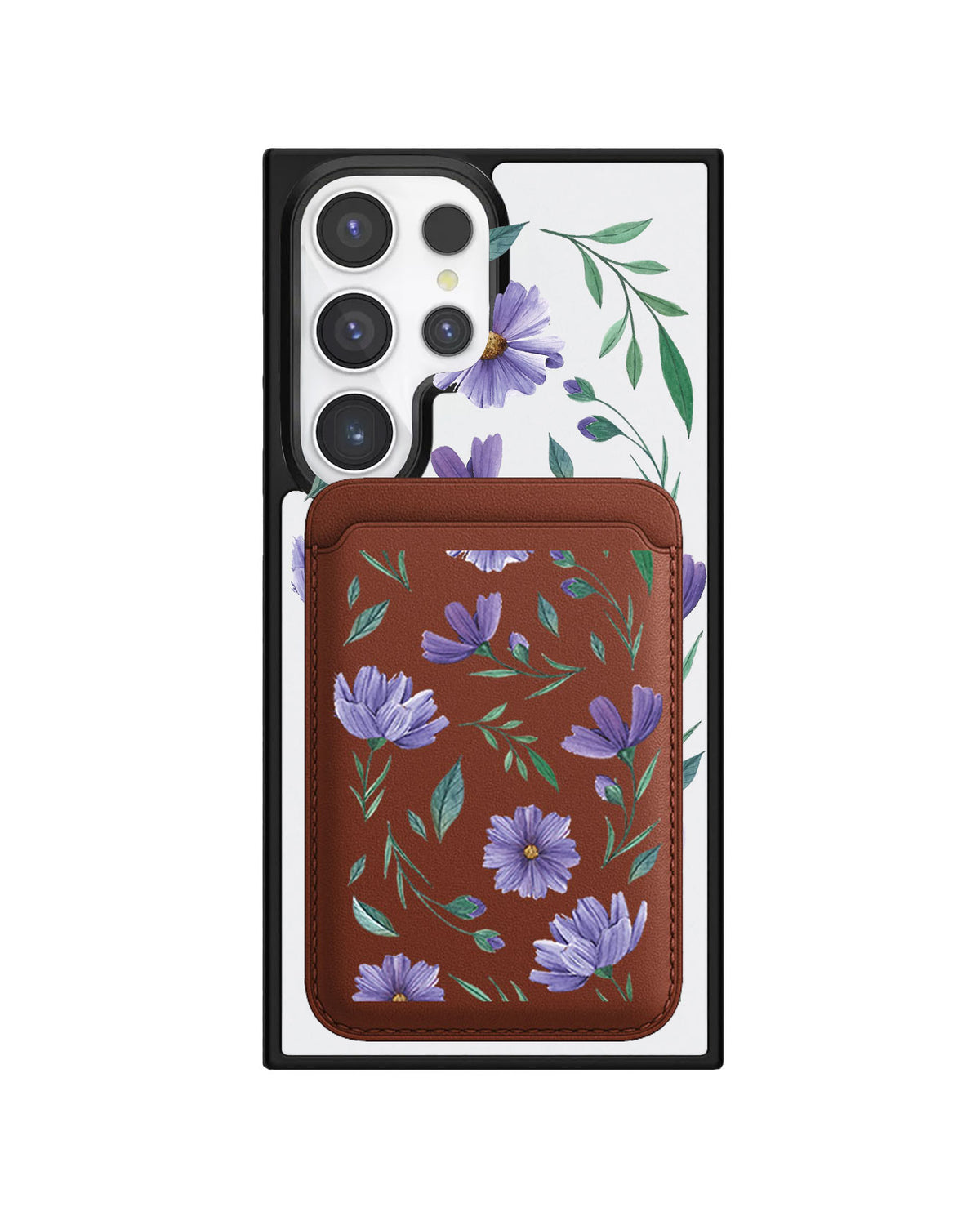 Android Magnetic Wallet Case - February Violet
