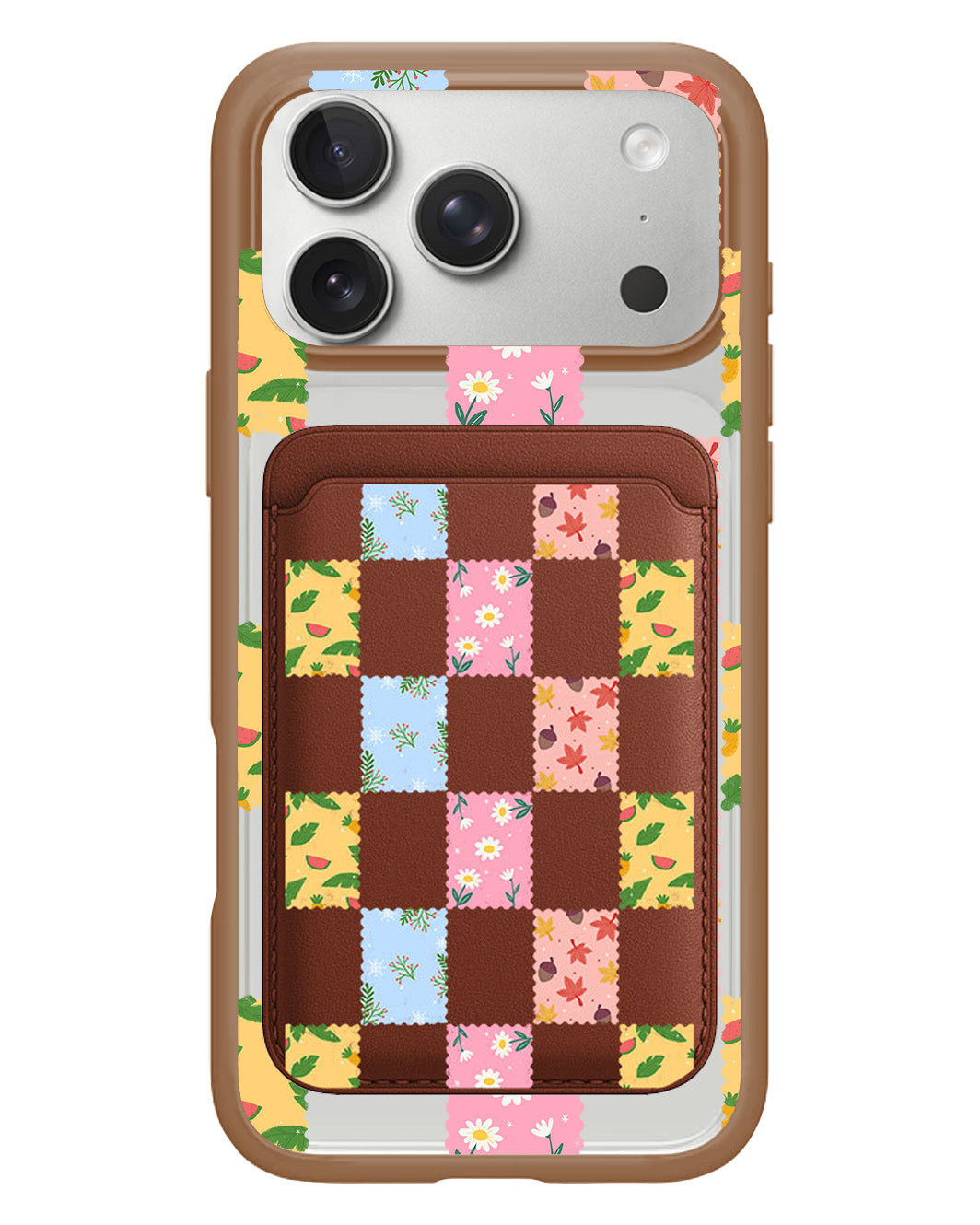 iPhone Magnetic Wallet Case - Four Seasons Stamps