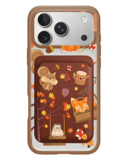 iPhone Magnetic Wallet Case - Autumn