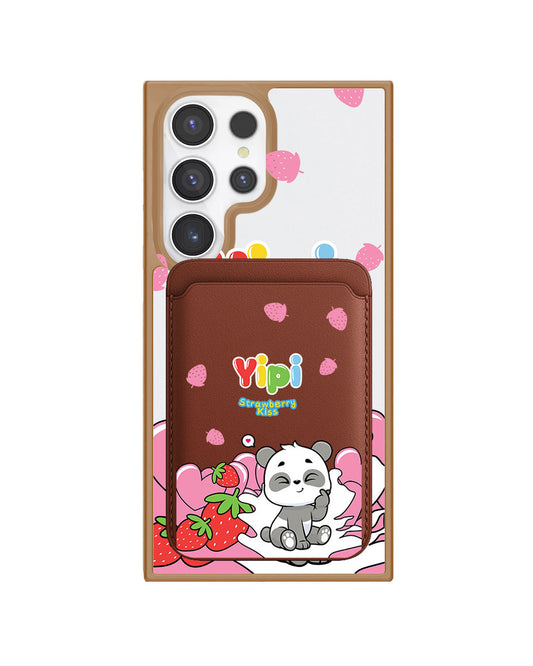 Android Magnetic Wallet Case - Yipi Strawberry Kiss