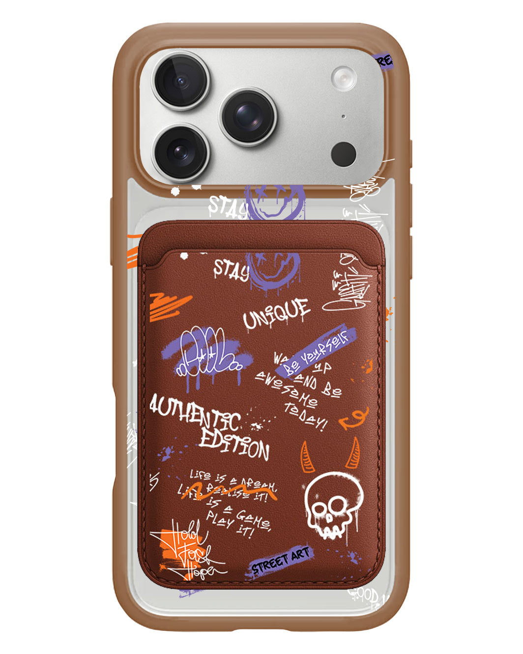 iPhone Magnetic Wallet Case - Graffiti