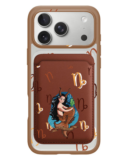 iPhone Magnetic Wallet Case - Capricorn