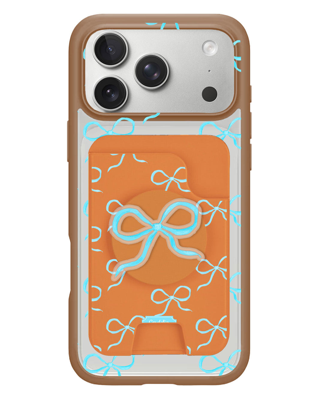 iPhone Magpop Wallet - Coquette Blue Bow