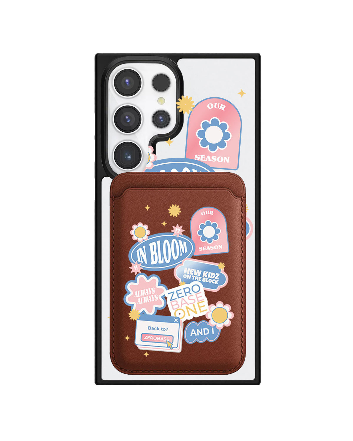 Android Magnetic Wallet Case - Zerobaseone Song Sticker Pack