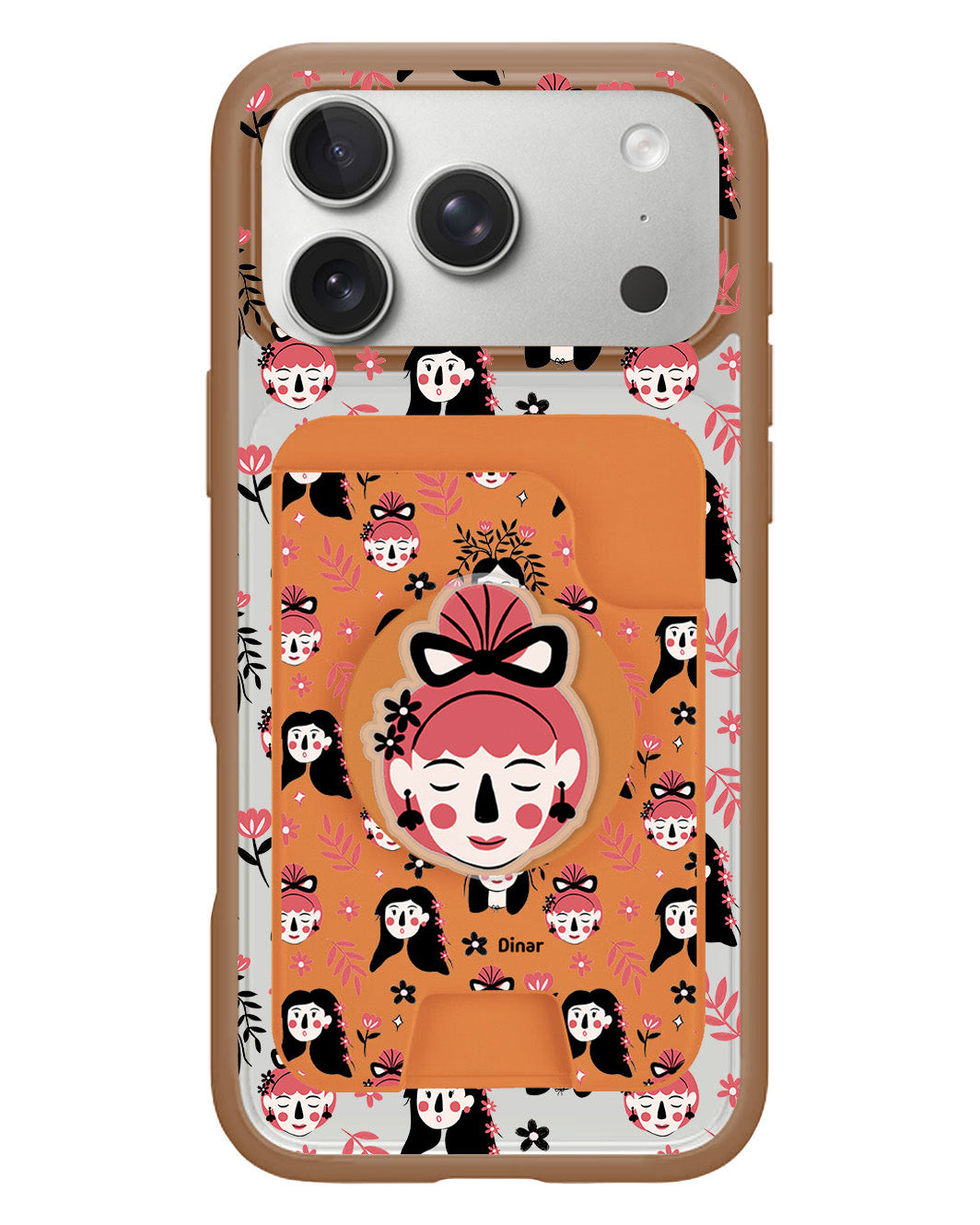 iPhone Magpop Wallet - Flowery Faces