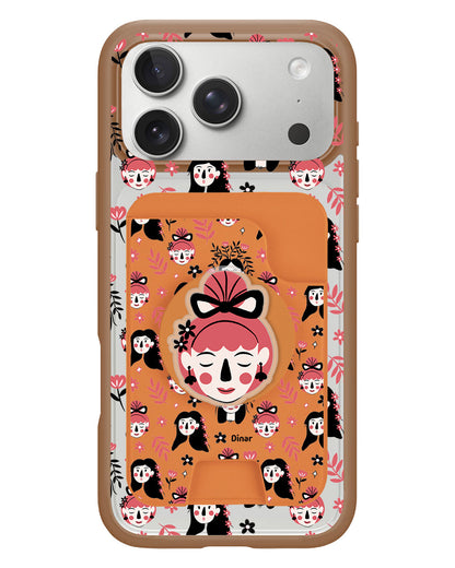 iPhone Magpop Wallet - Flowery Faces