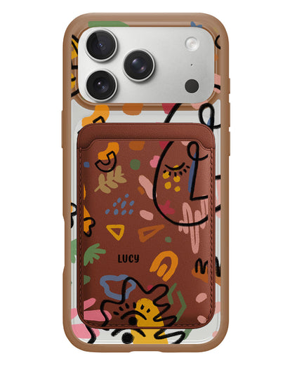 iPhone Magnetic Wallet Case - Abstract 5.0