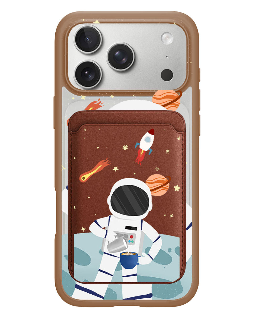 iPhone Magnetic Wallet Case - Baristronauts