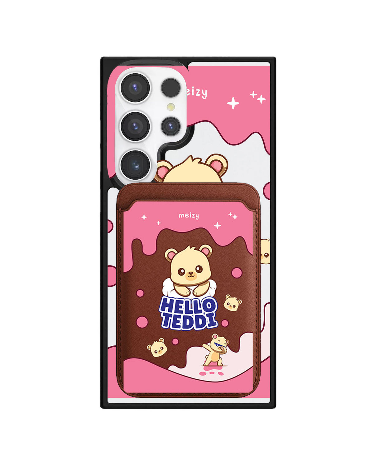 Android Magnetic Wallet Case - Hello Teddy 2.0