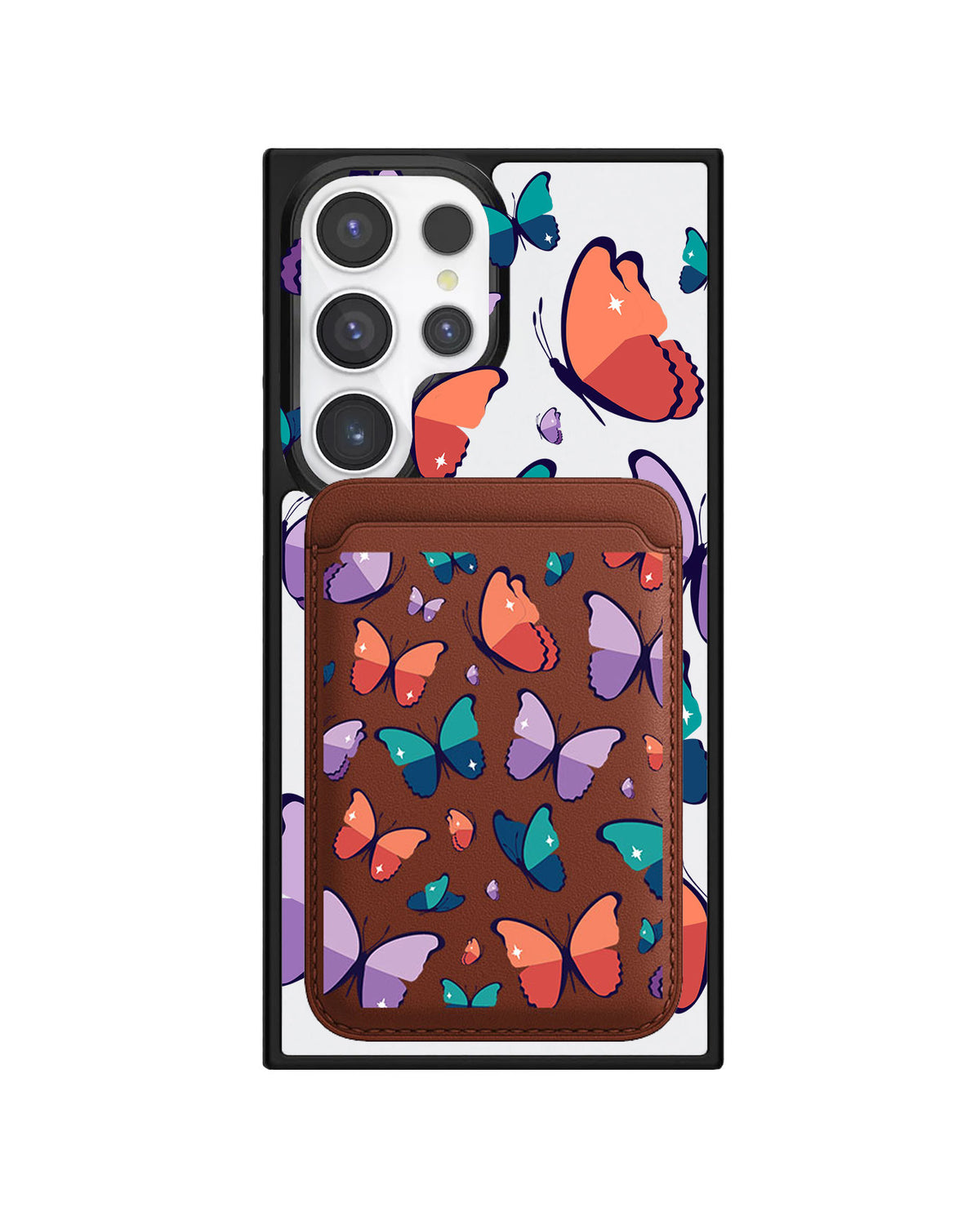 Android Magnetic Wallet Case - Butterfly