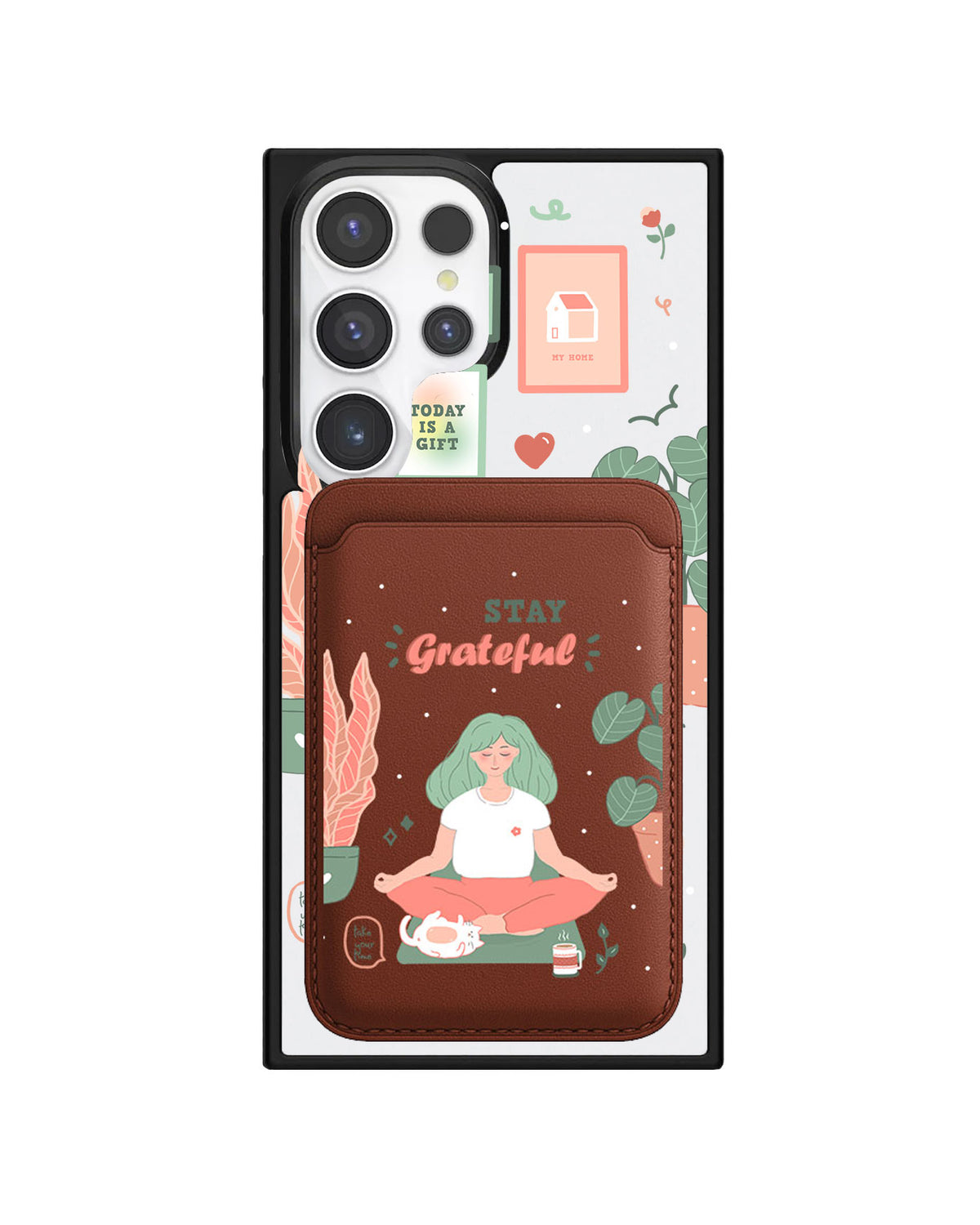 Android Magnetic Wallet Case - Grateful