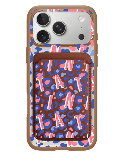 iPhone Magnetic Wallet Case - Leopard Monogram 1.0
