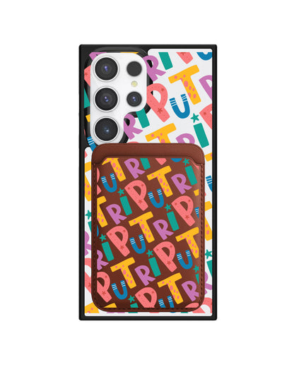 Android Magnetic Wallet Case - Playful Monogram 4.0