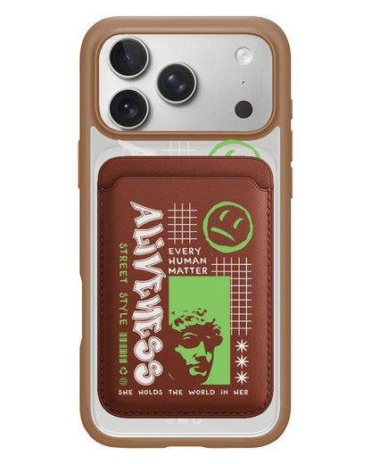 iPhone Magnetic Wallet Case - Alive