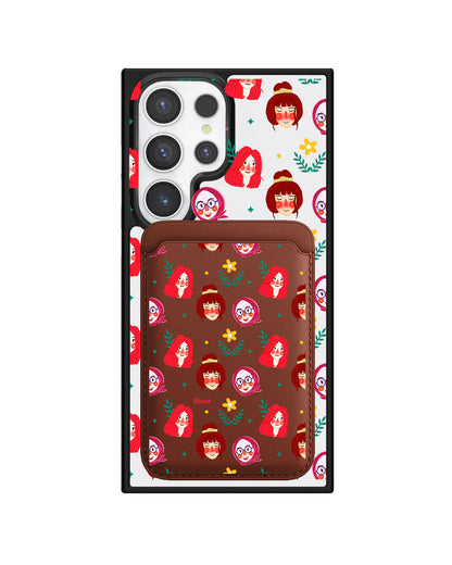 Android Magnetic Wallet Case - Lovely Faces