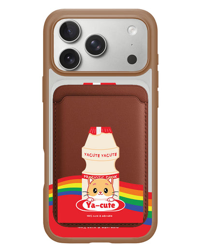 iPhone Magnetic Wallet Case - Yacute Cat
