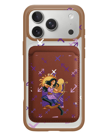 iPhone Magnetic Wallet Case - Sagitarius