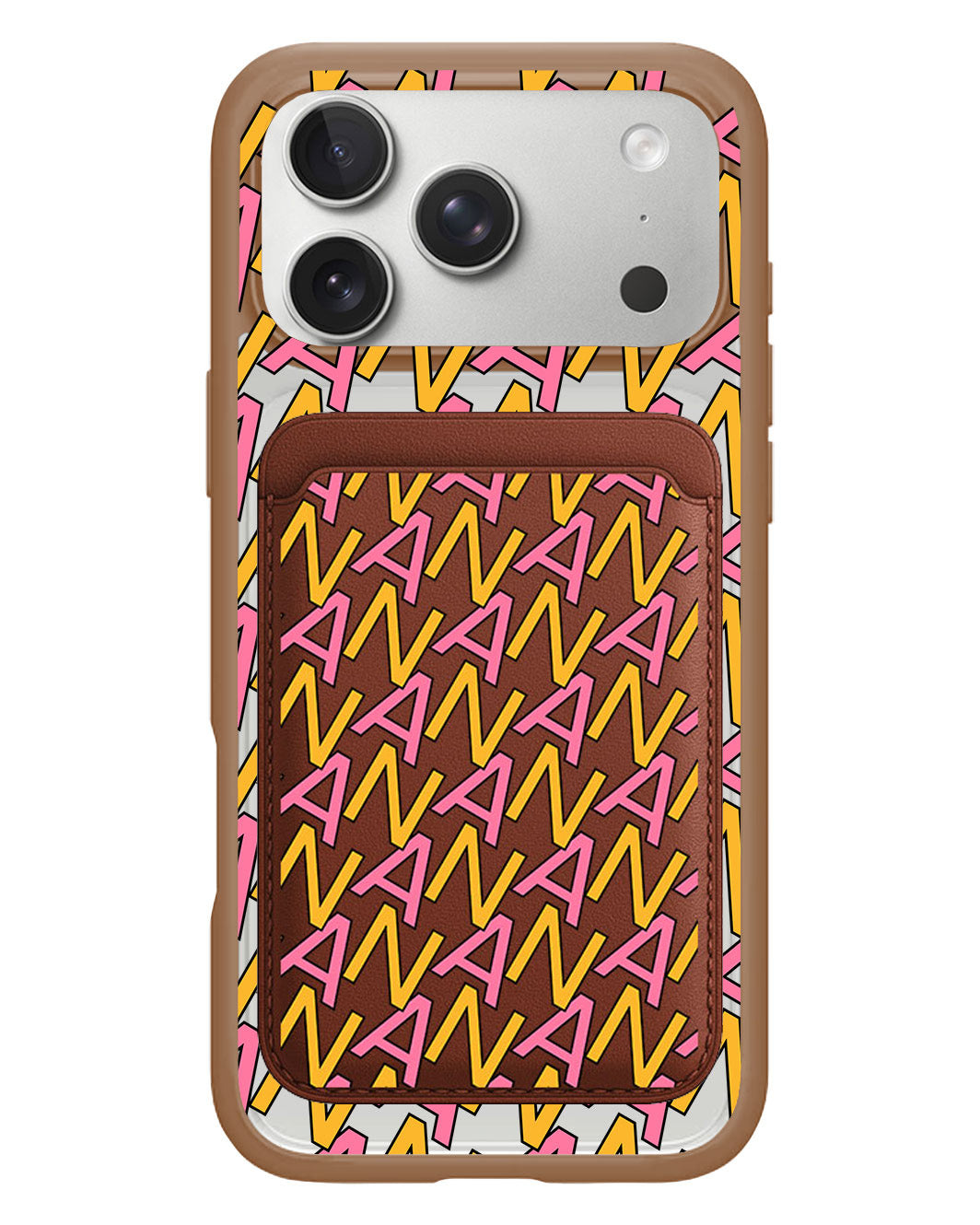 iPhone Magnetic Wallet Case - Initial Monogram 3.0