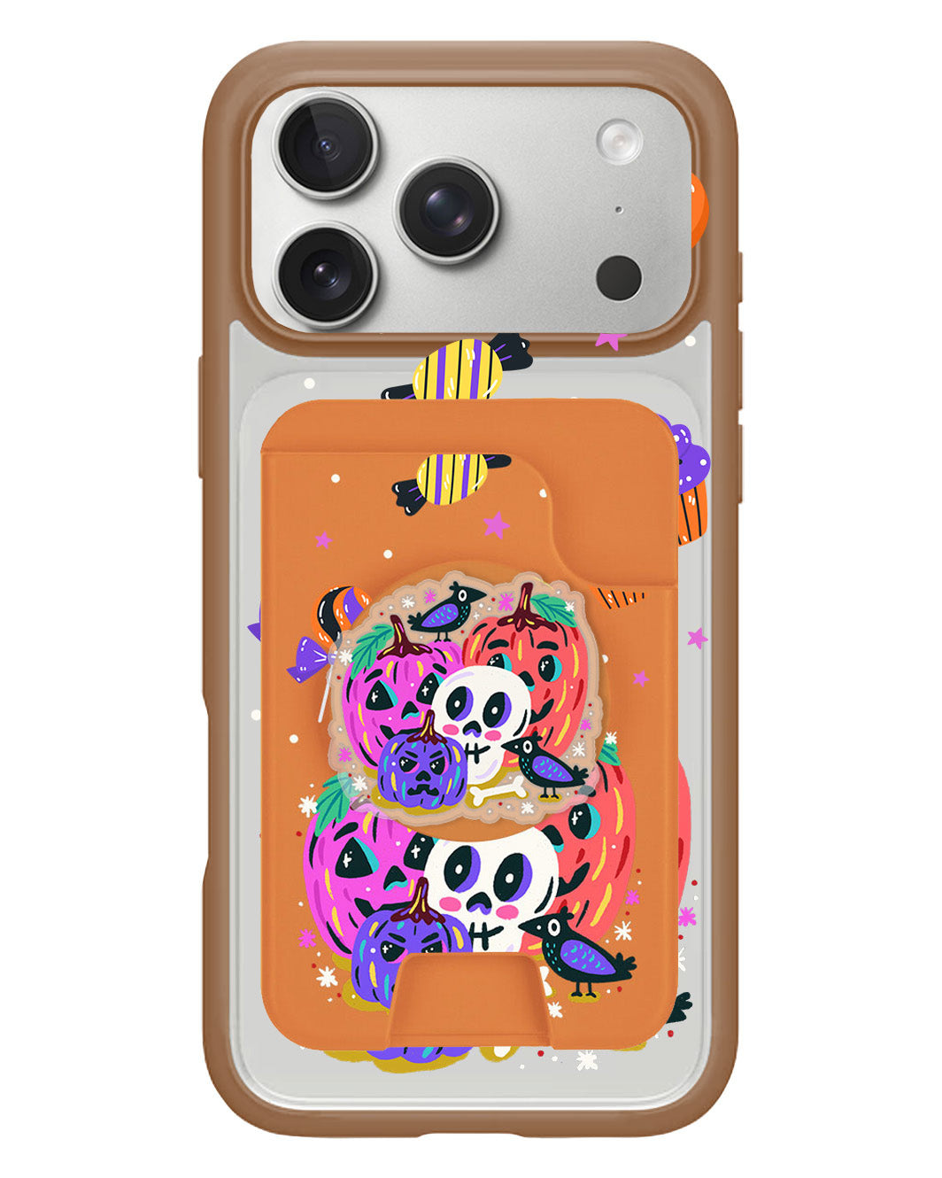 iPhone Magpop Wallet - Pumpkins Monster