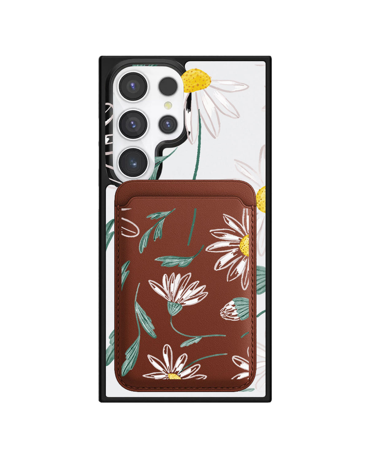 Android Magnetic Wallet Case - April Daisy