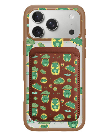 iPhone Magnetic Wallet Case - Happy Rain