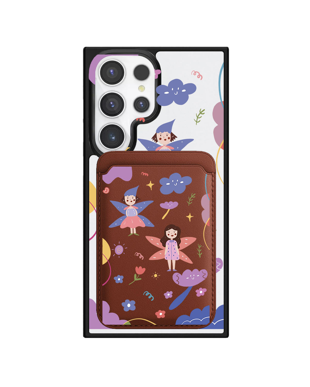 Android Magnetic Wallet Case - Fairy Pattern