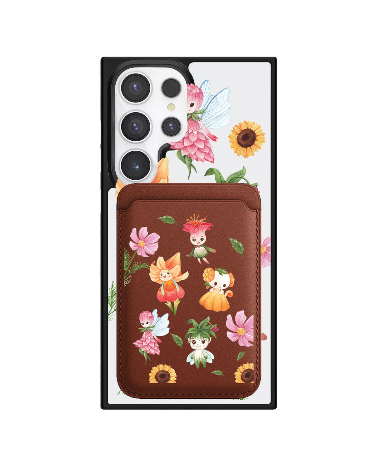 Android Magnetic Wallet Case - Magical Garden