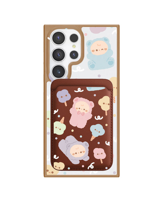 Android Magnetic Wallet Case - Cotton Teddy