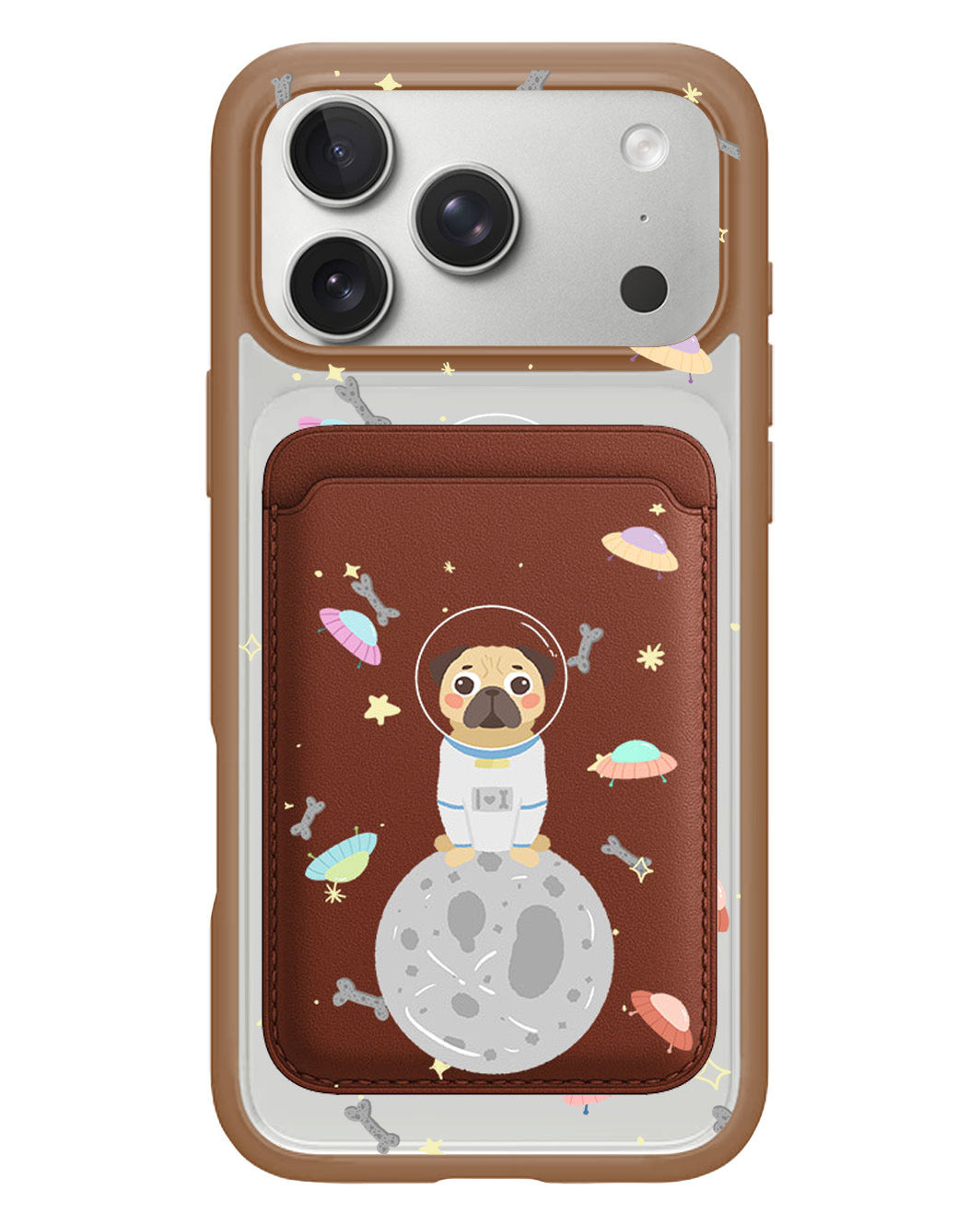 iPhone Magnetic Wallet Case - Pugstronauts