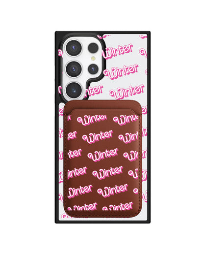 Android Magnetic Wallet Case - Barbie Monogram