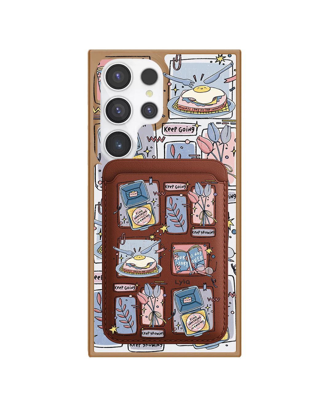 Android Magnetic Wallet Case - Grow (Sunnysidearteu)