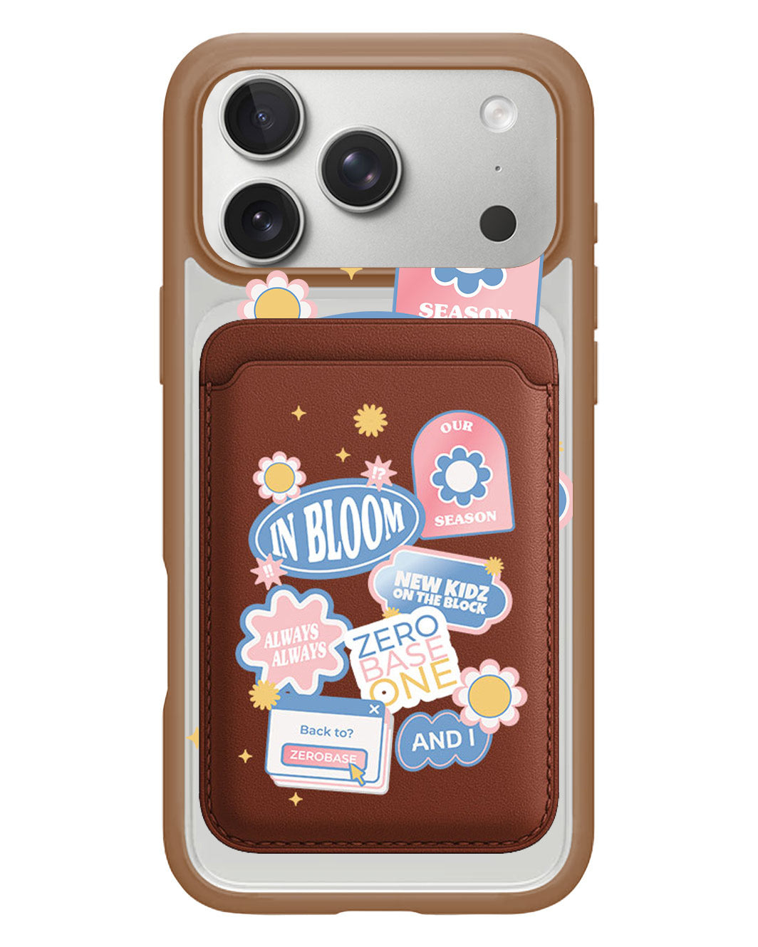 iPhone Magnetic Wallet Case - Zerobaseone Song Sticker Pack