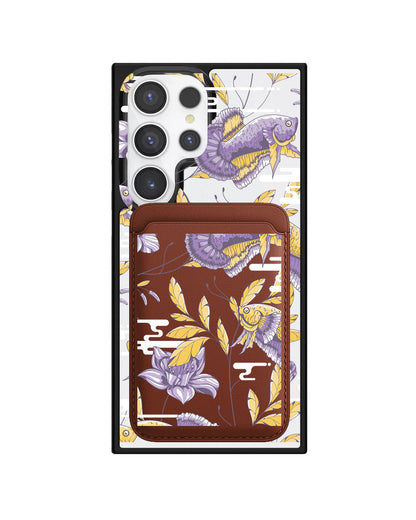 Android Magnetic Wallet Case - Fish & Floral 5.0