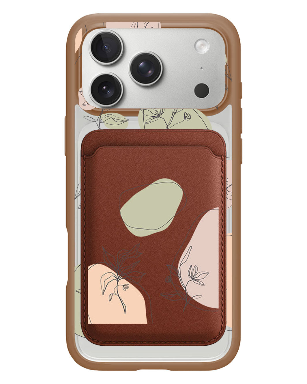 iPhone Magnetic Wallet Case - Sketchy Flower