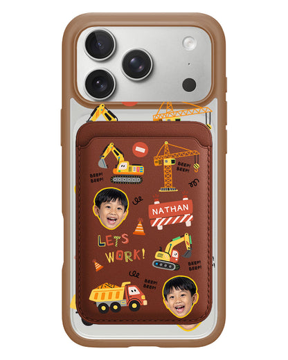 iPhone Magnetic Wallet Case - Face Grid Construction